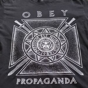 Men's Black Medium Vintage Obey Shepard Fairey Andre The Giant Y2K Shirt